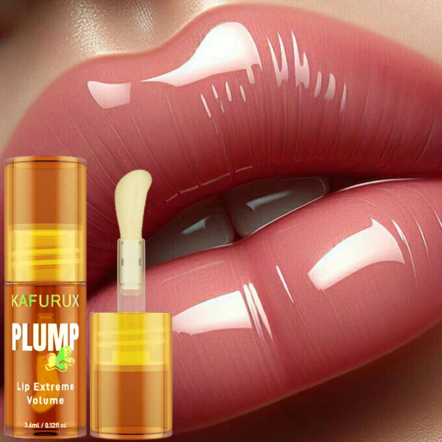 1PC Sexy Lip Plump Long Lasting Lip Oil Moisturizing Lip Gloss Serum Instant Volumising Essence Oil Repair Lip Fine Lines Increa HIP