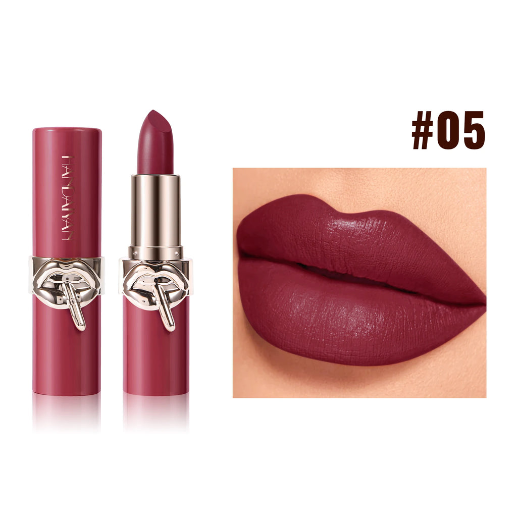 Handaiyan Velvet Matte Lipstick – 6 Shades, Long-Lasting Velvet Matte Lipstick HIP 5