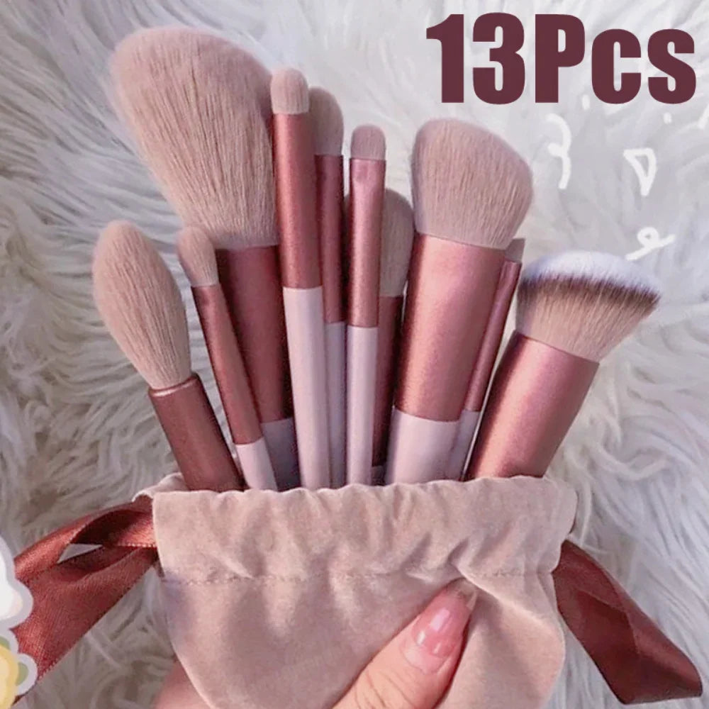 RUZOFO 13-Piece Makeup Brush Set – Foundation, Blush & Eye Makeup Brush Set HIP