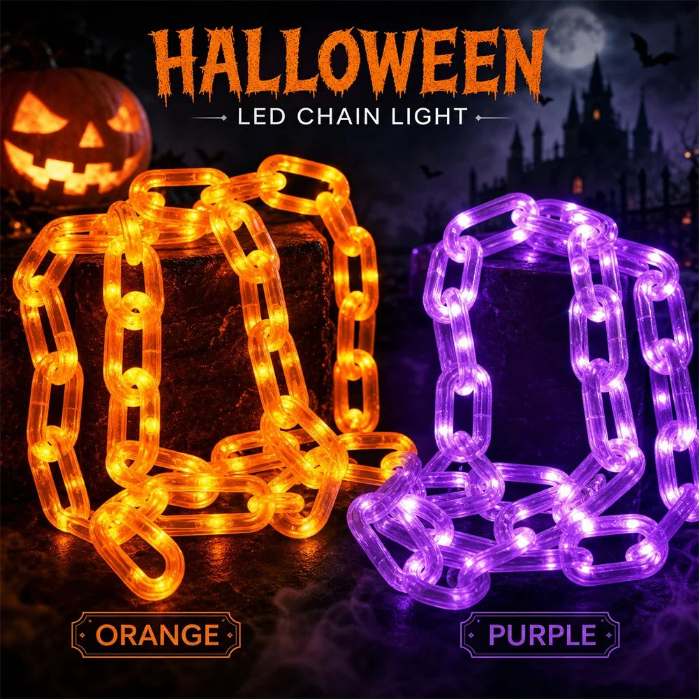 8 Modes Indoor Waterproof Skull LED Chain Light Battery Powered Spooky Halloween String Lights for Party Decor HIP