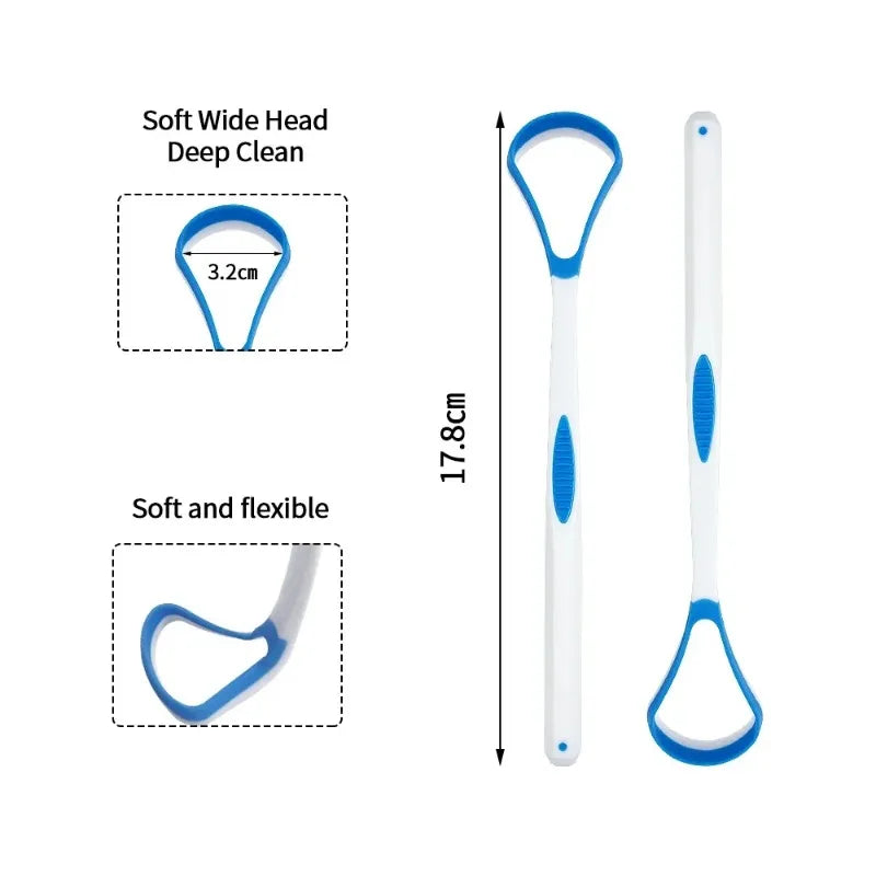 Reusable Tongue Scraper & Mouth Brush | Fresh Breath Kit Tongue Scraper HIP