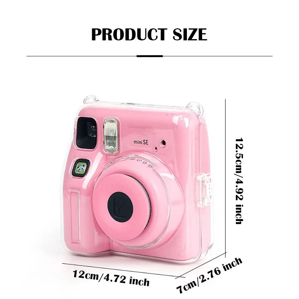 3-in-1 Clear Case & Strap for Fujifilm Instax Mini SE Camera Protective Case HIP