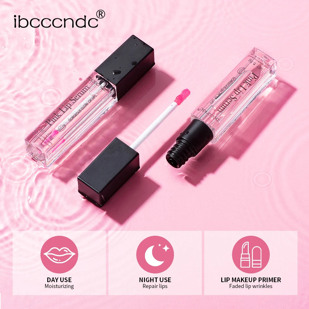 Natural Pink Serum Lips Pink Fresh Remove Dark Lips Gel Lightening Essence Cream Balm Repair Fine Line Brighten Lip Exfoliator HIP