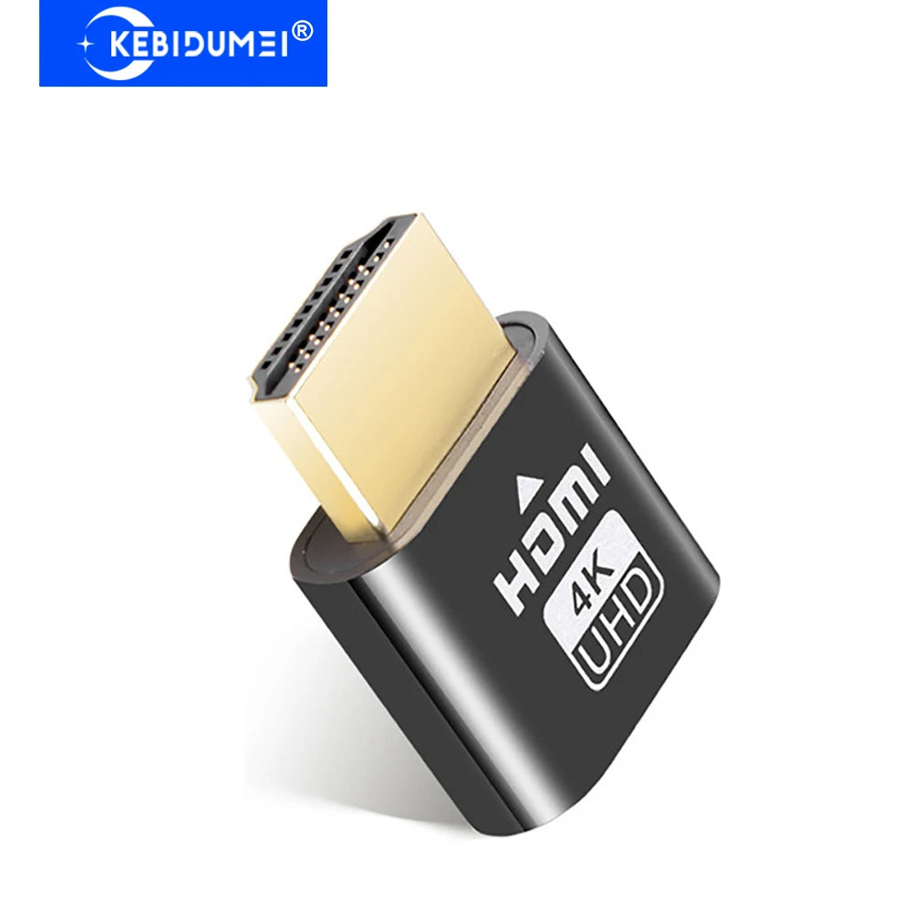 4K HDMI Dummy Plug Virtual Display Adapter – Headless Ghost Display Emulator Adapter HIP