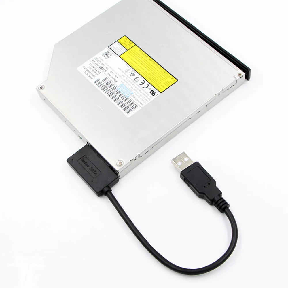 SATA to USB 3.0/2.0 13-Pin Adapter Cable for Laptop DVD Drive SATA USB Adapter Cable HIP