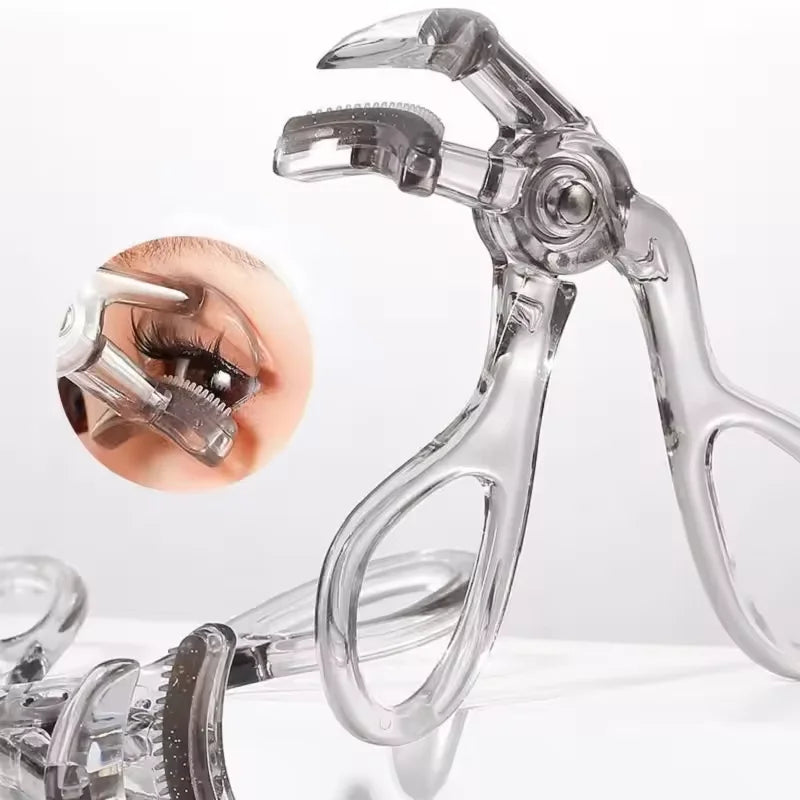 Clear Plastic Eyelash Curler with Comb – Natural Long-Lasting Eyelash Curler HIP