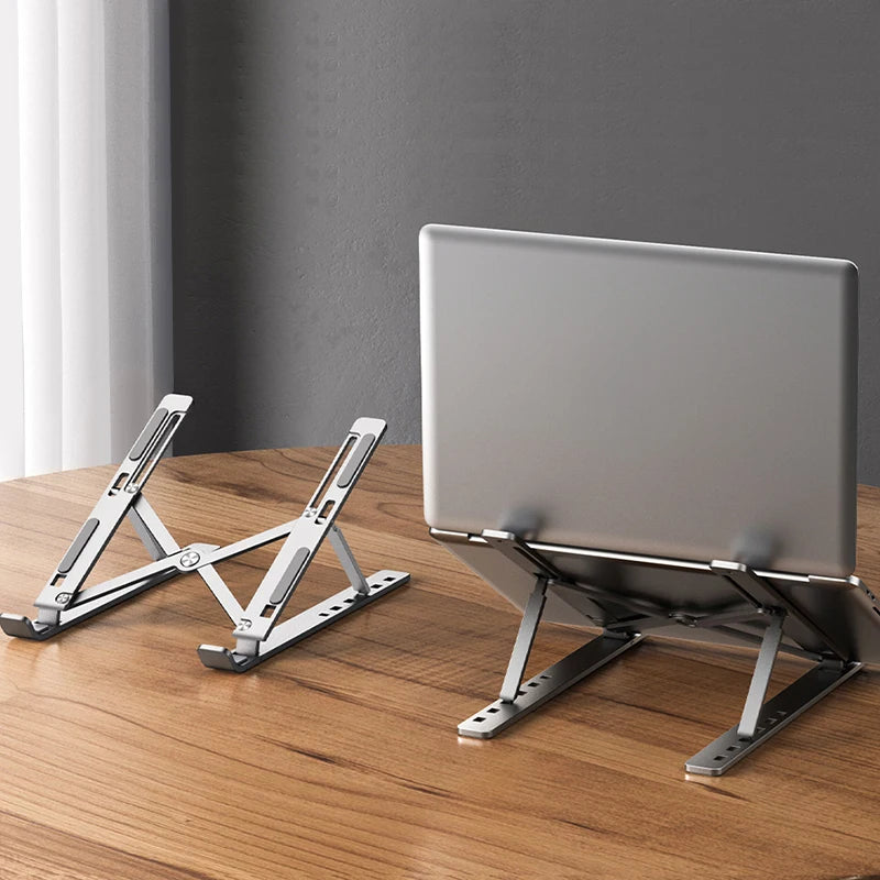 Adjustable Aluminum Laptop Stand – Foldable & Portable, 6 Heights Laptop Stand HIP