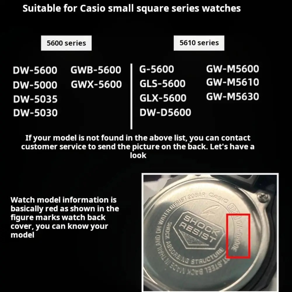 Stainless Steel Watch Bumper Frame for Casio DW-5600 GW-M5610 Watch Case Protector HIP