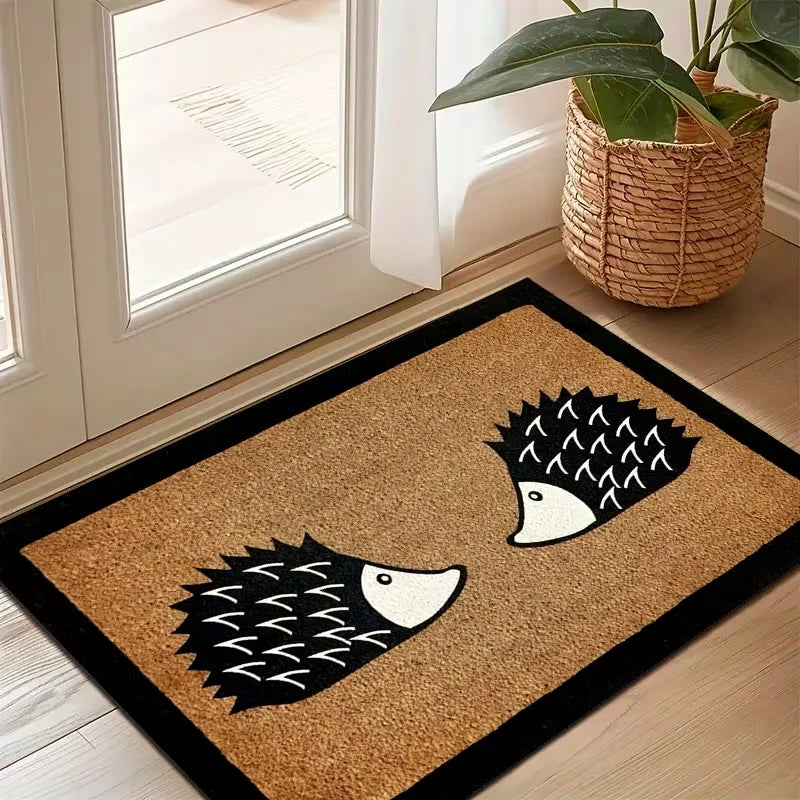 Hedgehog Doormat – Non-Slip Machine Washable Welcome Mat Decorative Doormat HIP
