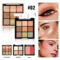 Handaiyan 3-in-1 Eyeshadow Blush & Highlighter Palette Eyeshadow Palette HIP 2
