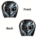 2-Pack Alien Print Car Headrest Covers – Washable & Stylish Car Headrest Cover HIP black