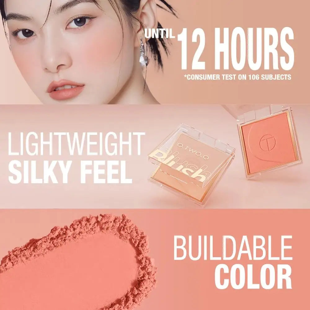 O.TWO.O 6-Color Mineral Blush Palette – Matte & Satin Mineral Blush Palette HIP