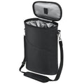 Insulated Leakproof Wine Cooler Bag with Shoulder Strap Insulated Wine Tote HIP Black