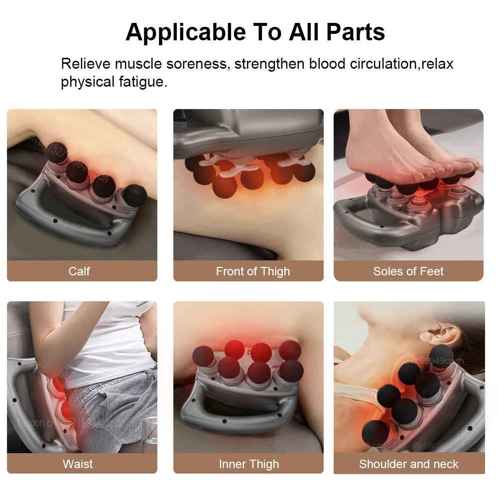 16-Head Wireless Fascia Massage Gun – Full Body Muscle Relaxation Fascia Massage Gun HIP