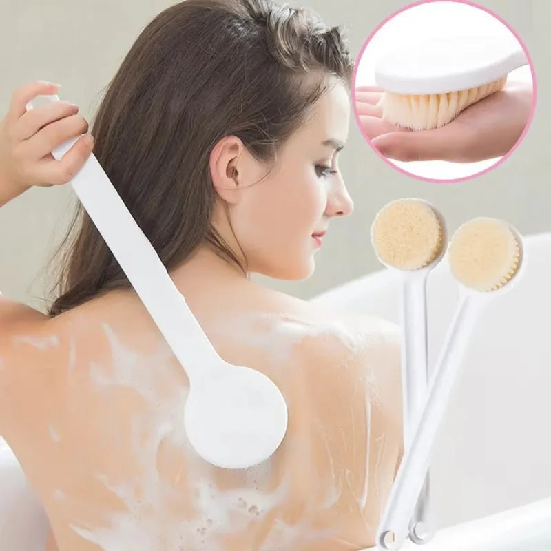 Long Handle Bath Brush – Soft Bristle Body Exfoliator Bath Body Brush HIP