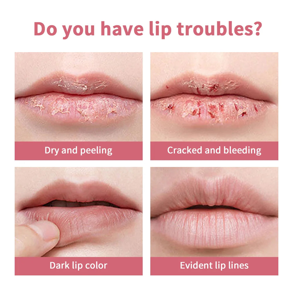 Honey Lipstick Honey Tinted Lip Balm Pink Lipstick Powerful Lip Repulper Lip Brightening for Dark Lips Exfoliating Care HIP