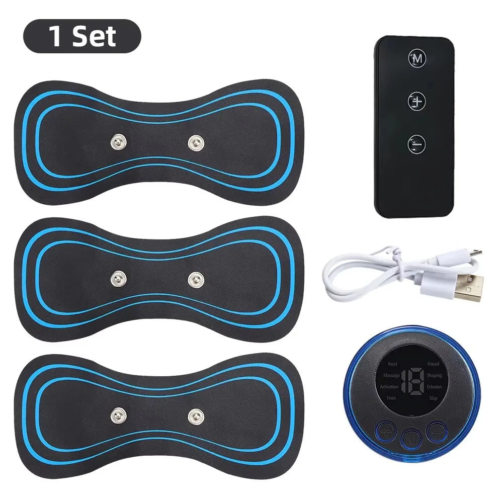 EMS Neck & Back Massager LCD 8 Mode Pulse Muscle Stimulator EMS Neck Massager HIP 04 remote control
