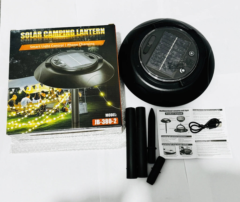 ESMARTER Solar LED Camping Lantern – Portable Outdoor Light Solar LED Lantern HIP