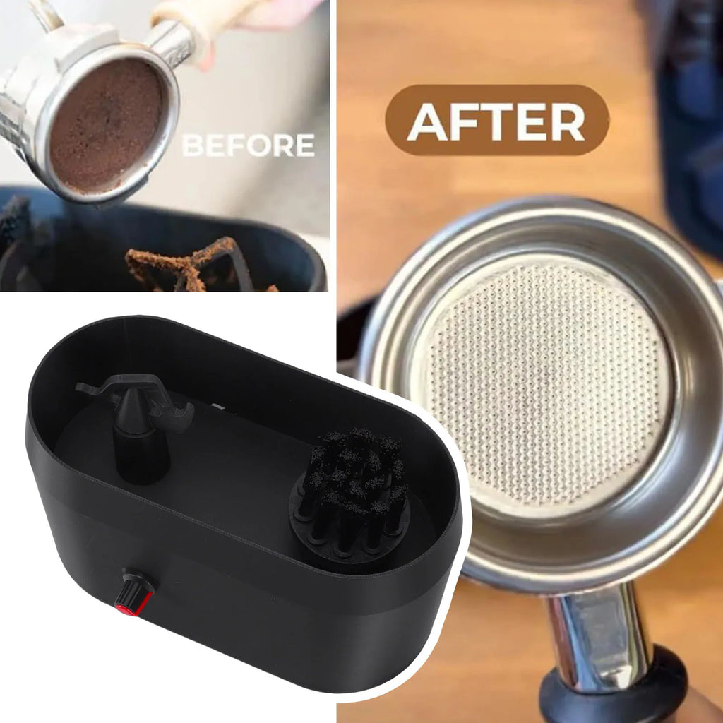 Coffee Portafilter Cleaner USB Powered Coffee Maker Handle Cleaning Brush and Scraper Coffee Portafilter Brush and Scraper HIP