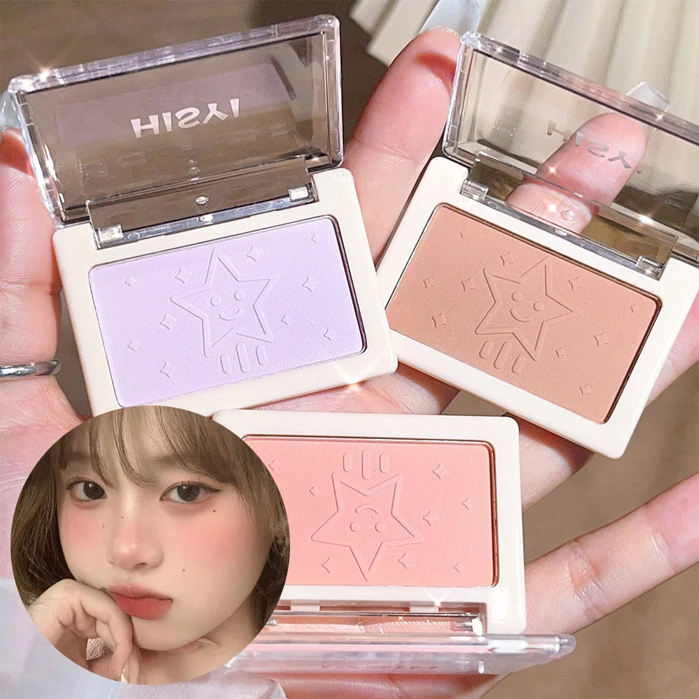 HISYI Honey Powder Blush – 6 Shades, Luminous Glow Powder Blush HIP