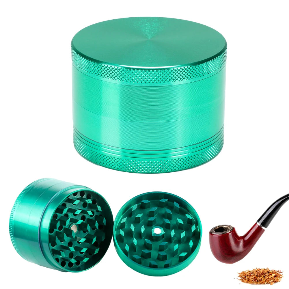Herb Grinder 4-layer Iridescent Tobacco Grinder Spice Miller Crusher Zinc Alloy Smoke Accessories Nano Paint Surface 40/50mm HIP