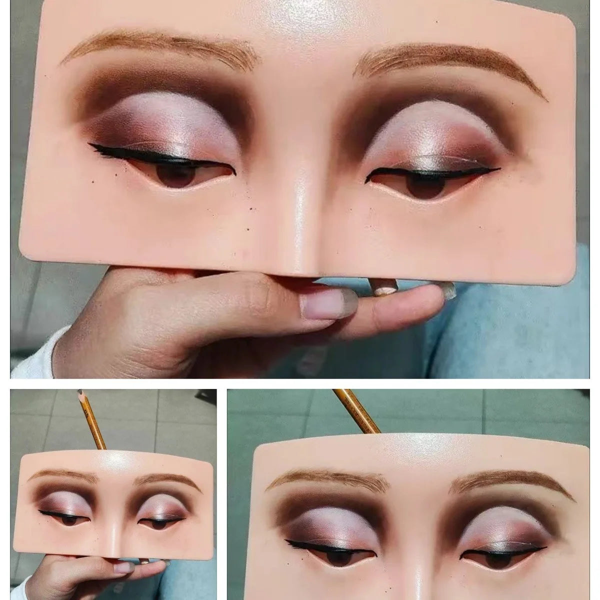 3D Silicone Makeup Practice Board – Face Mannequin for Beginners Makeup Practice Board HIP