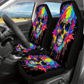 Colorful Skull Car Seat Covers Set of 2 – Universal Fit Car Seat Covers HIP 1