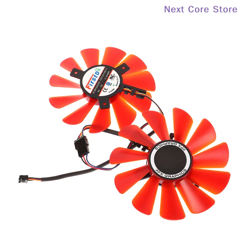 87mm RX 570 RX 580 Replacement GPU Cooling Fan Pair FDC10U12S9-C GPU Replacement Fan HIP