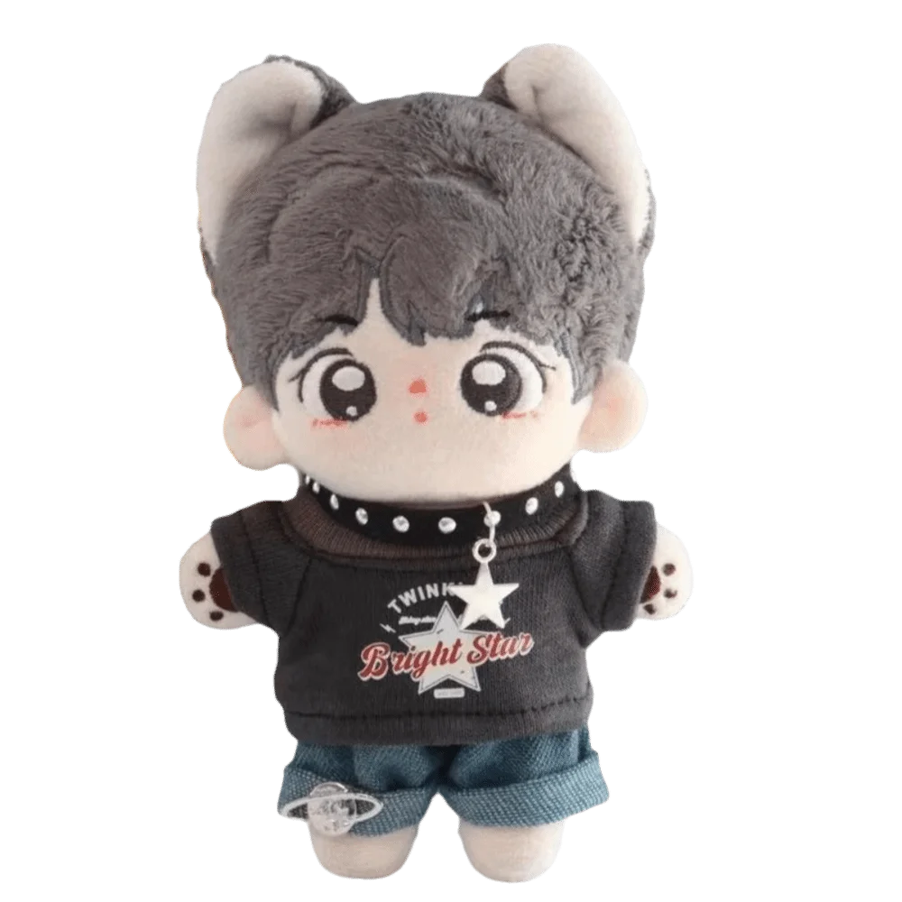 20cm Cotton Doll Clothes Set – T-Shirt, Trousers & Necklace Doll Clothes Set HIP