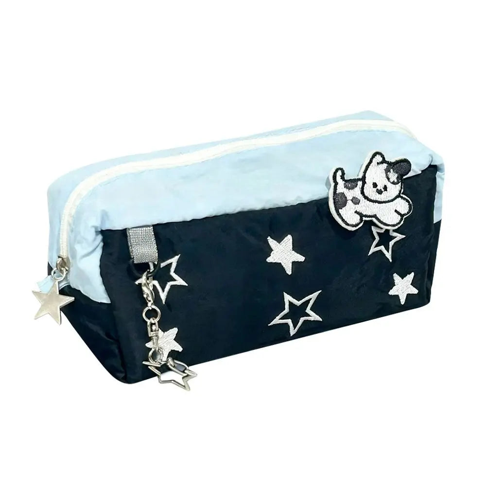 Large Capacity Pencil Case – Cute Dog Design with Pendant Pencil Case HIP