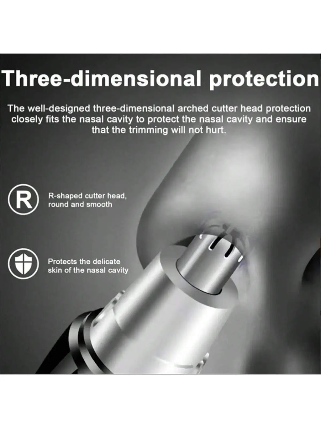 Men's Nose & Ear Hair Trimmer – Stainless Steel Portable Nose & Ear Trimmer HIP