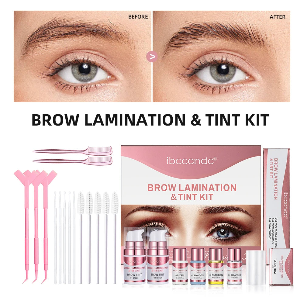 Permanent Brow or Lash Lift and Tint Kit Brow Lamination Eyelash Lifting Perming Lashes Black Brown Dye Eyes Makeup HIP
