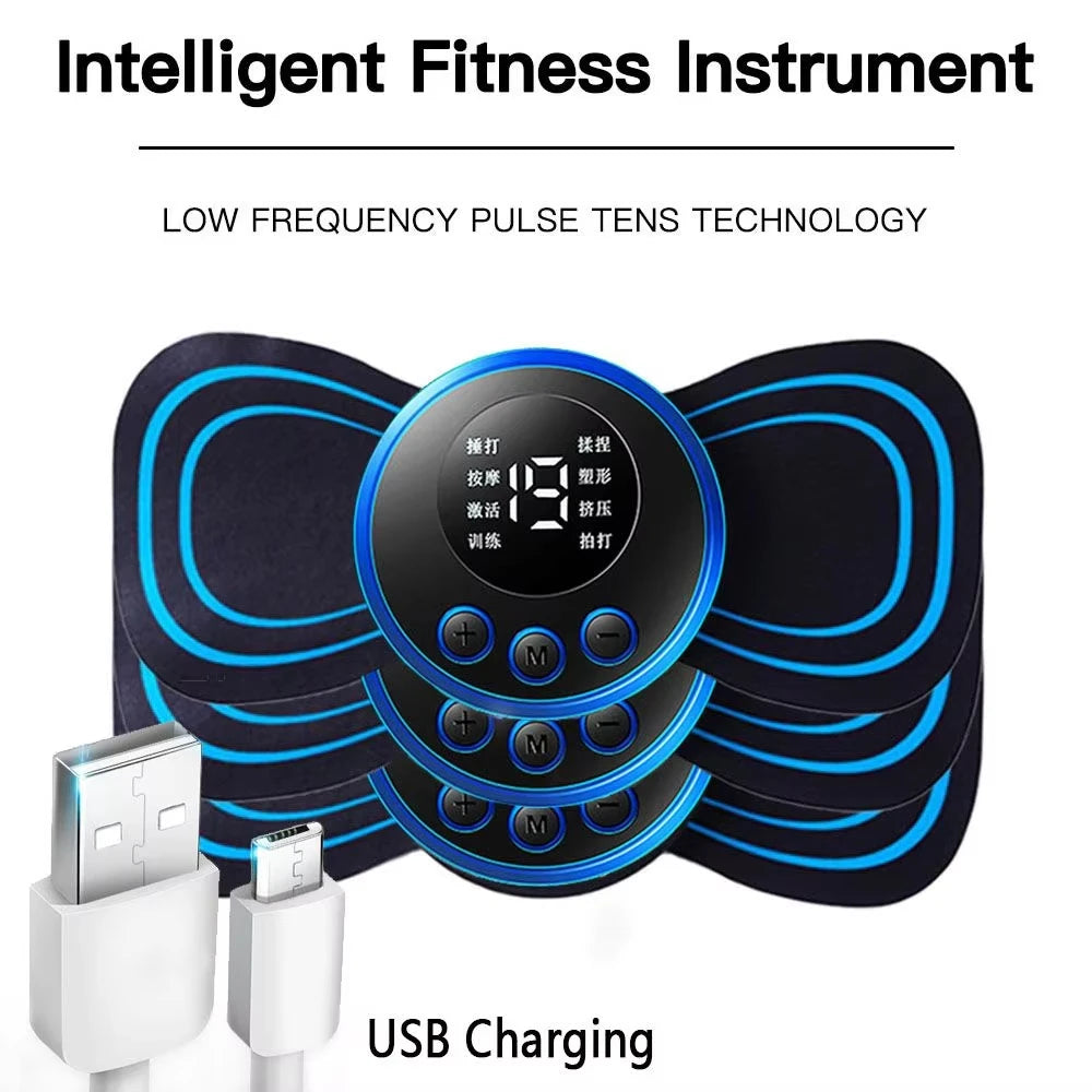 EMS Electric Neck & Body Massager – 8 Modes, 19 Levels EMS Body Massager HIP