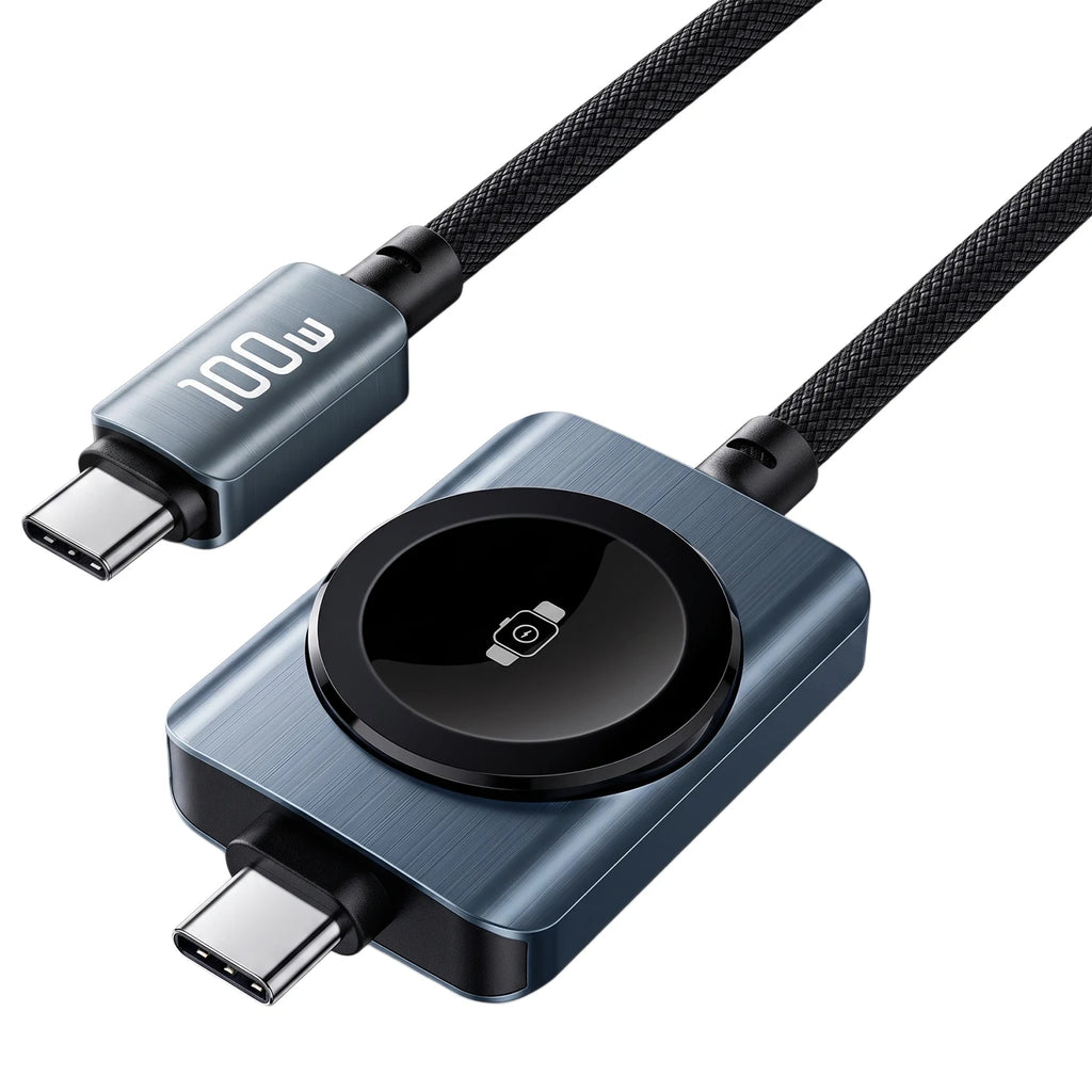 2-in-1 Fast Charger Cable & Magnetic Watch Charger Type-C Charging Cable HIP