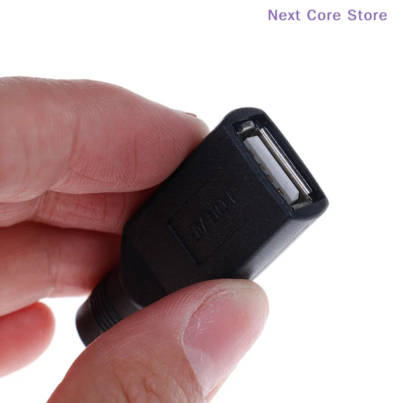 5V DC 5.5x2.1mm to USB 2.0 Male Female Adapter Converter USB DC Adapter HIP