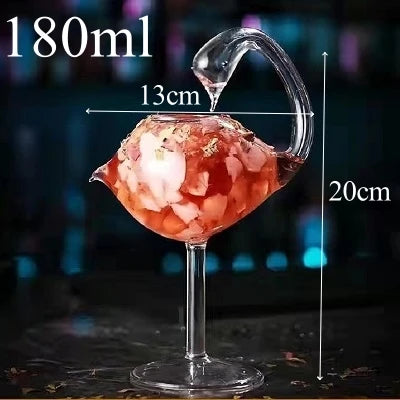 Swan Shaped Cocktail Glass 180ml – Novelty Bar Party Cup Novelty Cocktail Glass HIP 1pcs 180ml