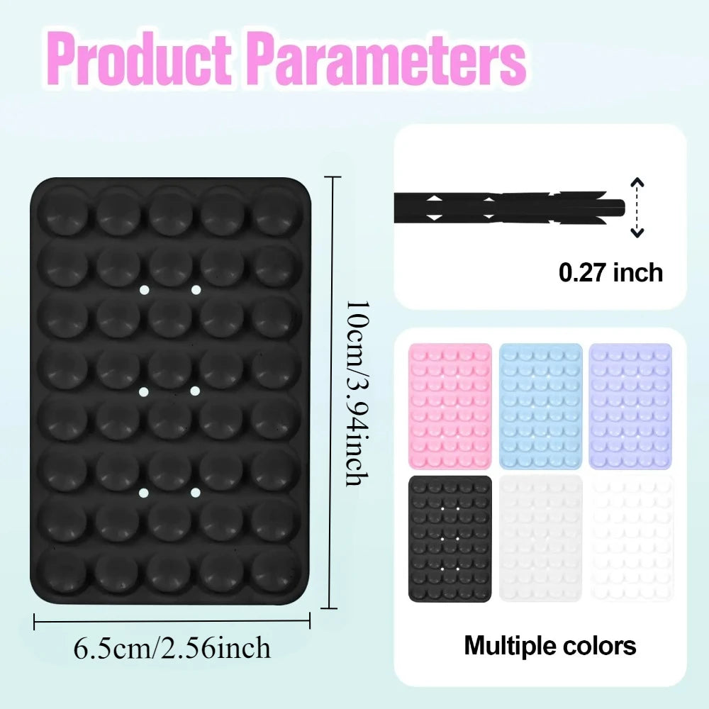 Silicone Double Suction Pad Mount for Phone & Tablet Phone Suction Mount HIP