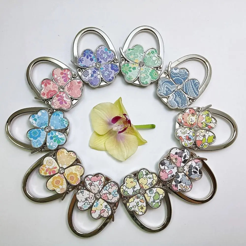 Four Leaf Clover Foldable Purse Hanger & Table Bag Hook Purse Hanger Hook HIP