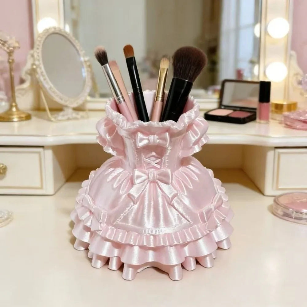 3D Printed Resin Pen Holder – Decorative Desktop Organizer Desktop Pen Organizer HIP Pink