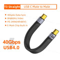 USB 4.0 Gen3 40Gbps USB-C Cable 240W PD Fast Charging USB-C Charging Cable HIP CG-CG ZT 13CM