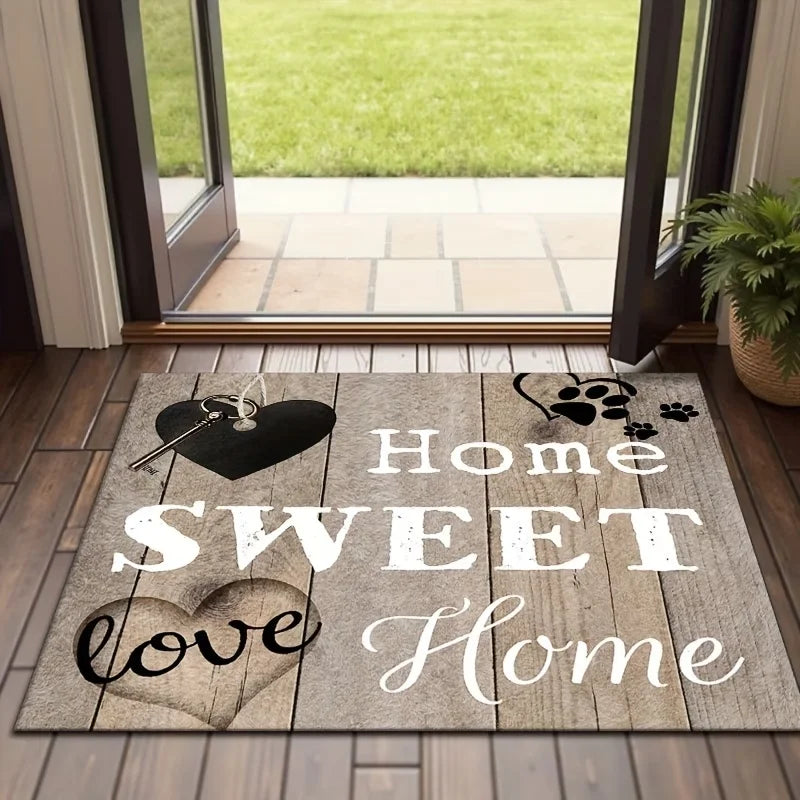 Farmhouse Welcome Doormat – Non-Slip Washable Entrance Rug Welcome Doormat HIP