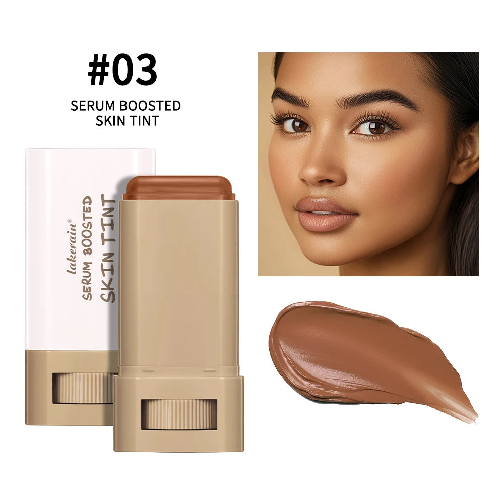 Long Lasting Oil Control Matte 2Pcs Cosmetic Kit Foundation Tint Stick With Makeup Sponge Waterproof Even Skin Tone Makeup Set HIP