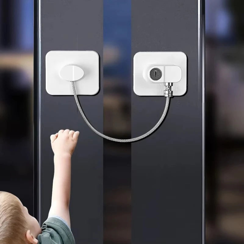 Child Safety Cable Lock for Cabinets, Fridge & Windows Child Safety Lock HIP