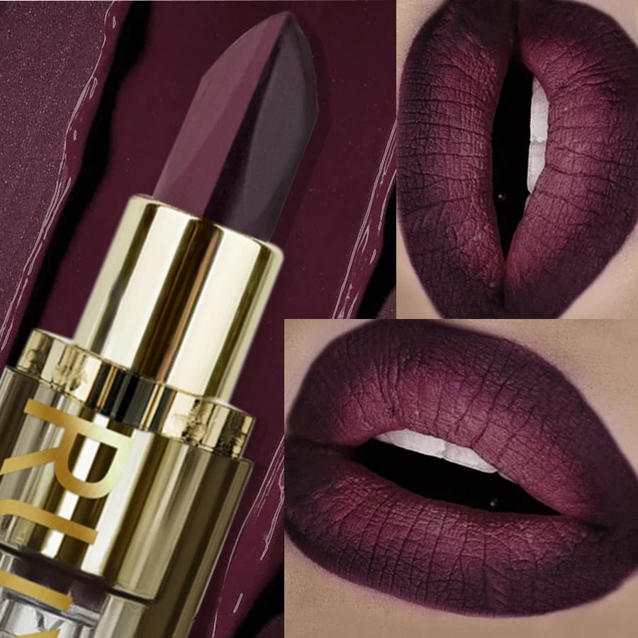 KAFURUX Two-Tone Velvet Lipstick – Waterproof & Long-Lasting Velvet Matte Lipstick HIP