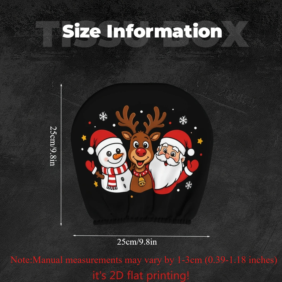 Christmas Car Headrest Cover – Santa Reindeer Snowman Car Headrest Cover HIP