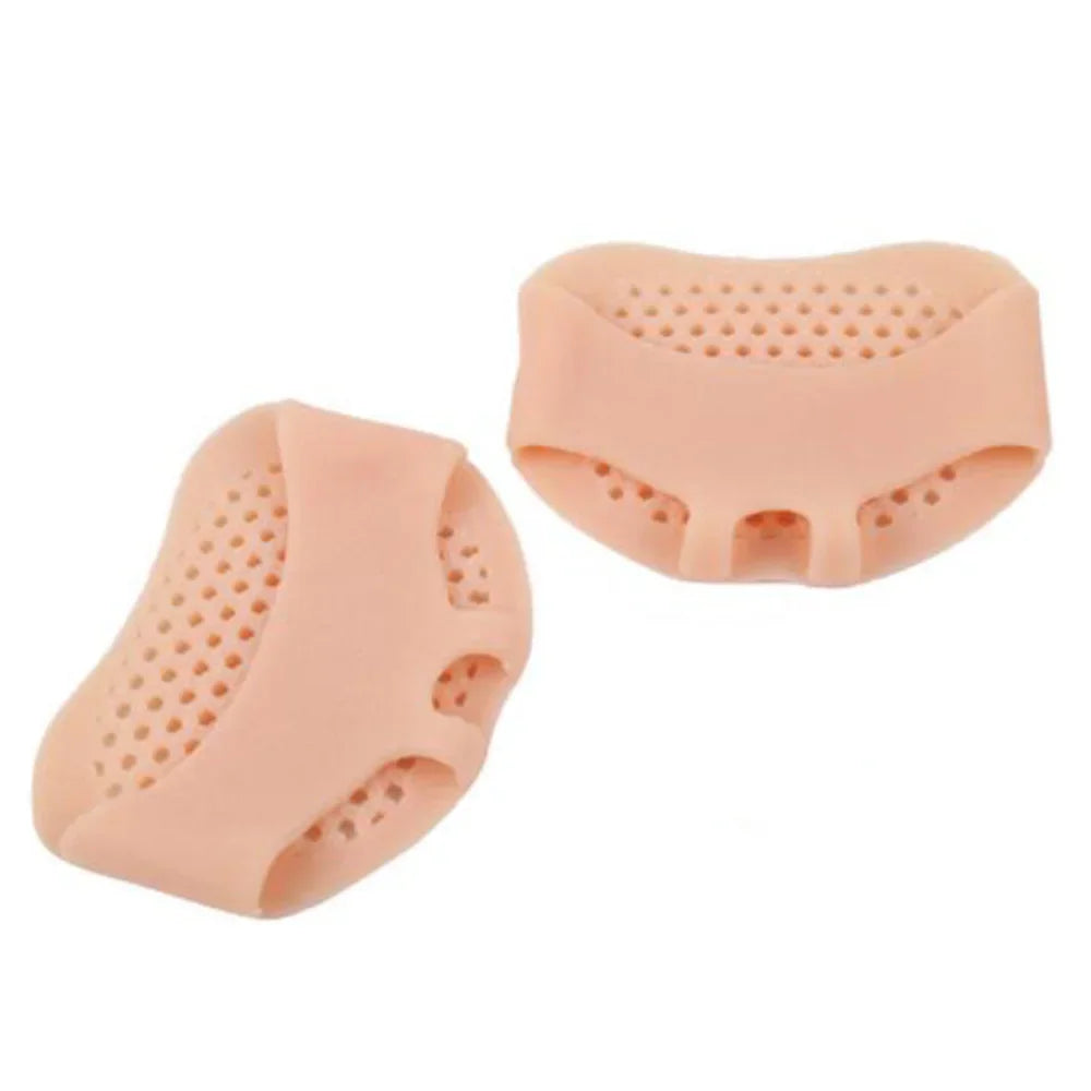 2-Pack Silicone Gel Toe Separators & Forefoot Cushion Pads Gel Foot Cushion Pads HIP C723-Nude 2Pcs
