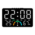 LED Digital Wall Clock – Date, Calendar & Temperature Display LED Wall Clock HIP Black-White
