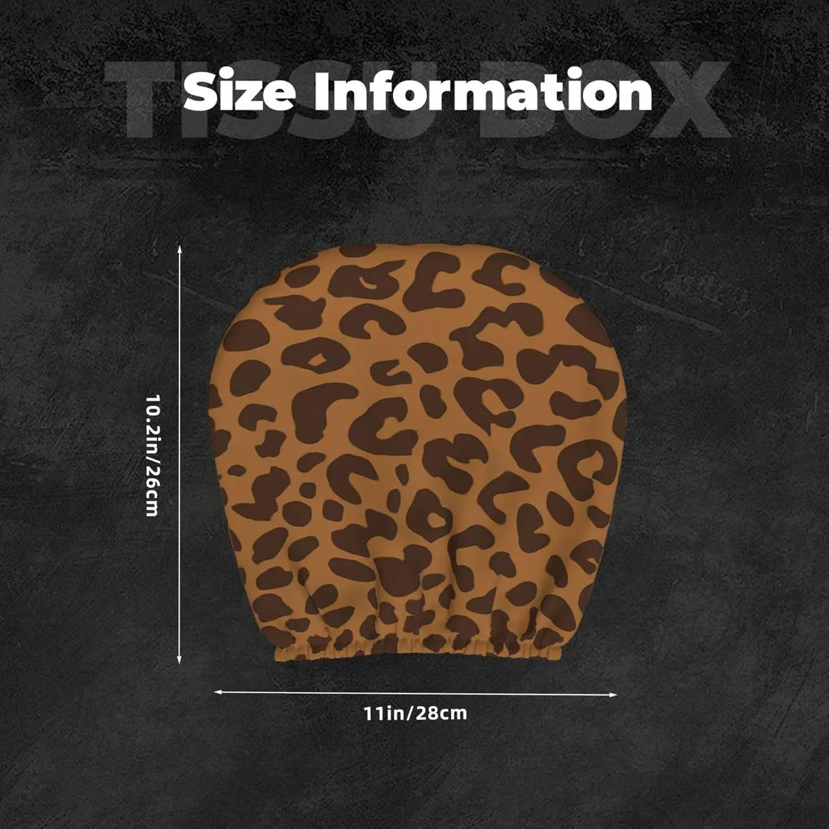 Brown Leopard Car Headrest Covers – Universal Fit, 2 Pack Car Headrest Cover HIP