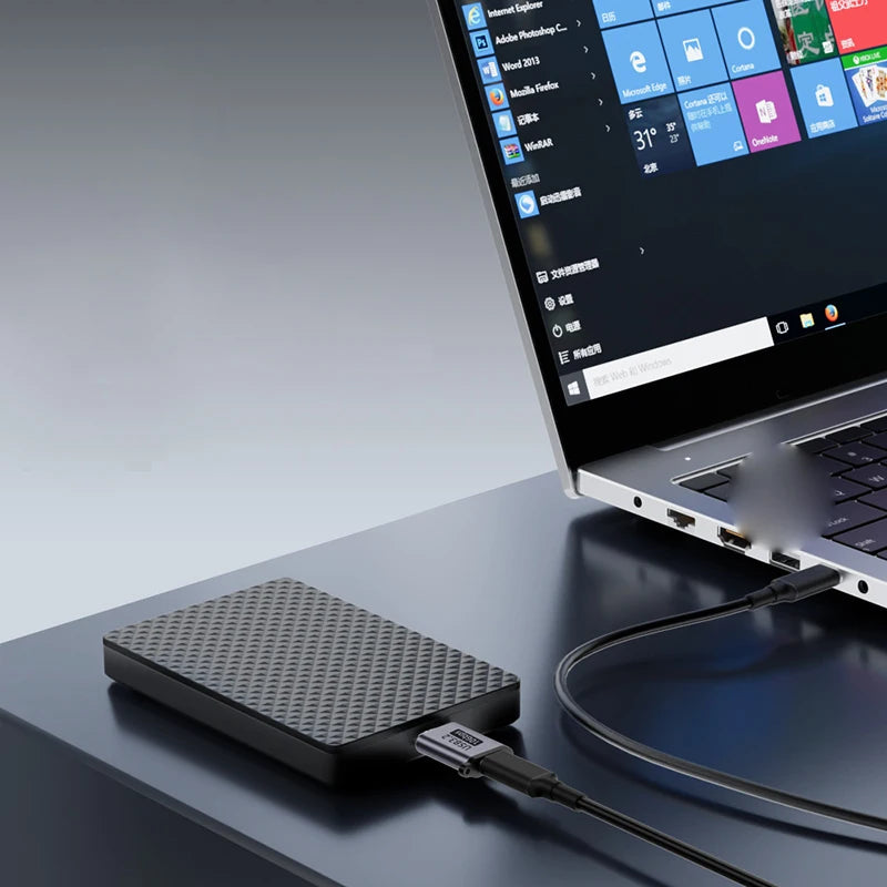 Micro B to USB-C & USB-A Adapter for HDD SSD Data Transfer USB Cable Adapter HIP