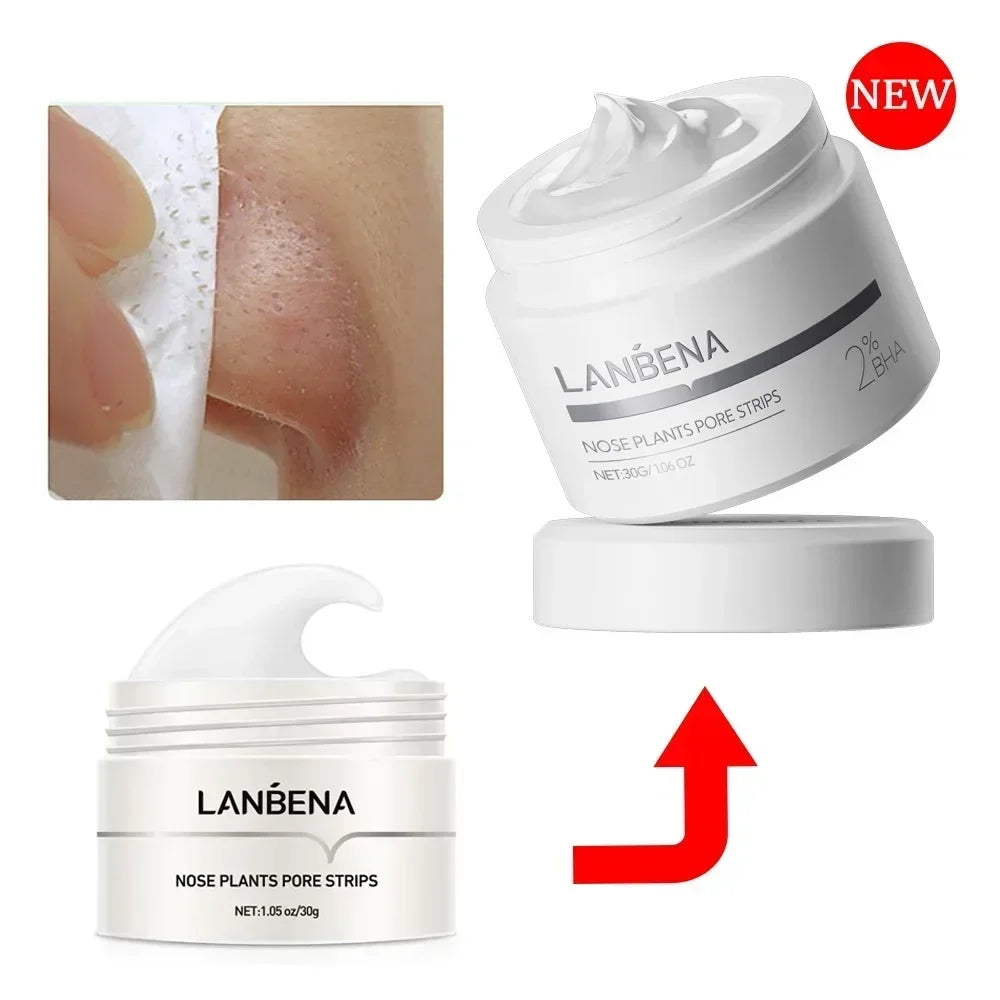 LANBENA Blackhead Nose Strips & Pore Minimizing Serum Set Pore Cleansing Set HIP